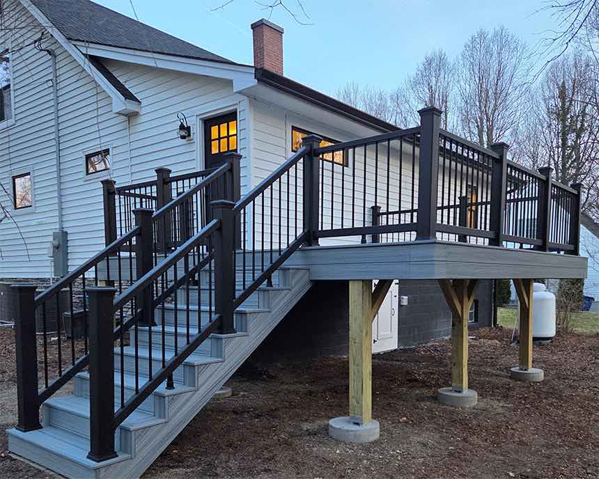 Deck after reconstruction